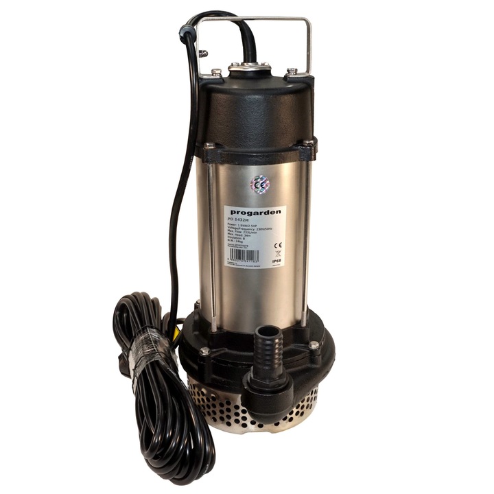 Pompa submersibila apa murdara Progarden PD 1432M, racord 1.25 inch, 1900 W, debit 233 L/min, inaltime 34 m