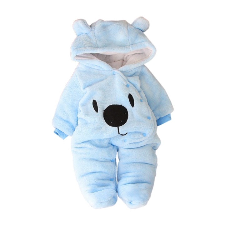 Bell™ bolyhos babatakaró, télen meleg, medve alakú, kék