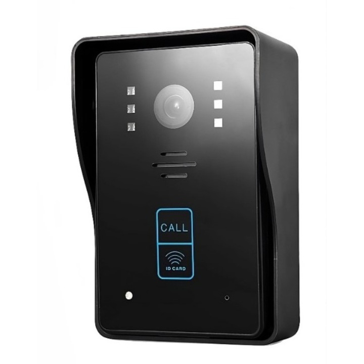 Intelligens video kaputelefon csengő, RFID blokkoló kártya, WIFI, IR éjjellátó mozgásérzékelés, vízállóság, IOS és Android operációs rendszer, Tuya App