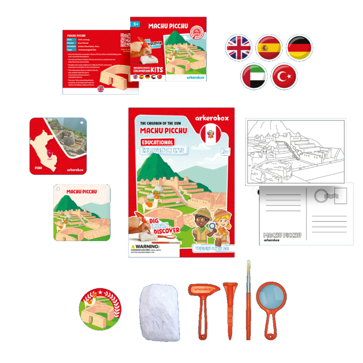 Arkerobox - Set arheologic educational si puzzle 3D, Machu Picchu