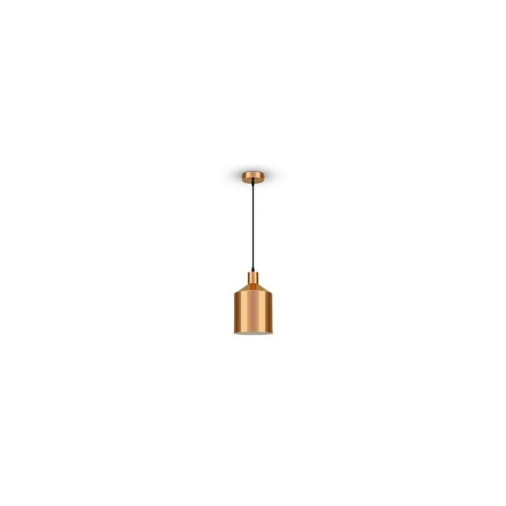 Pendul tavan Cupru, fara bec, E27, lungime 1 m, diametru 170 mm