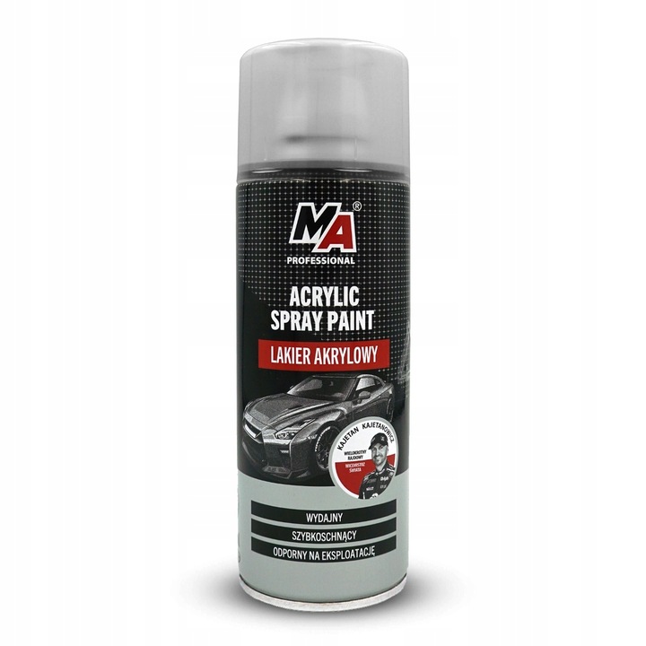 Autó akril lakk, MA Professional, Matt fekete, 400 ml