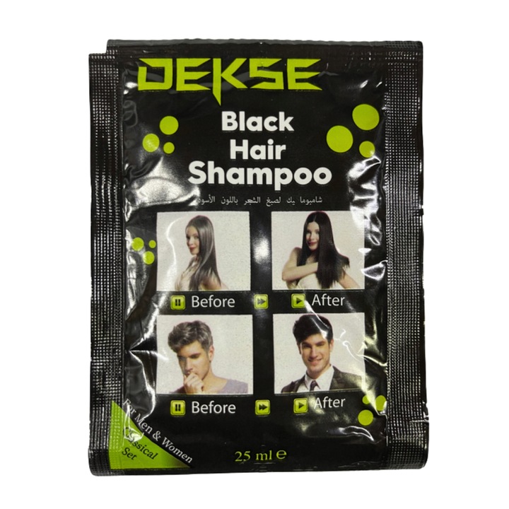 Colorant pentru par, Dexe, 25 ml, Negru