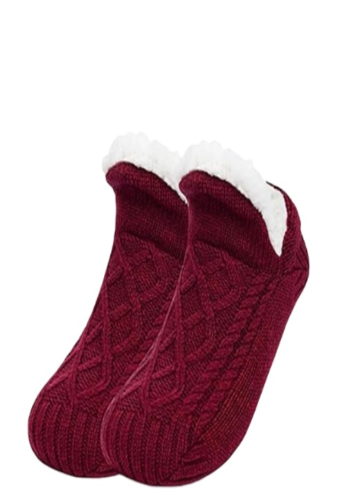 Sosete termice de interior, Fleecefeet - Rosu, Rosu