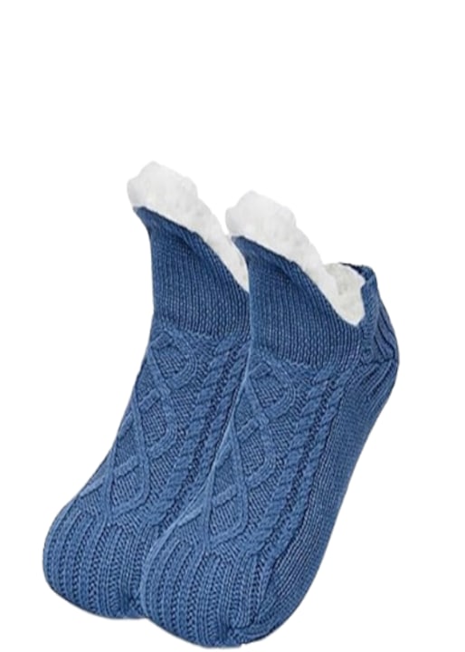 Sosete termice de interior, Fleecefeet - Albastru, Albastru, 46-48