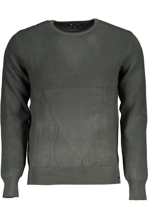 Ferfi pulover nyakkivagassal a nyak toveben, piros 55918, Sötétzöld