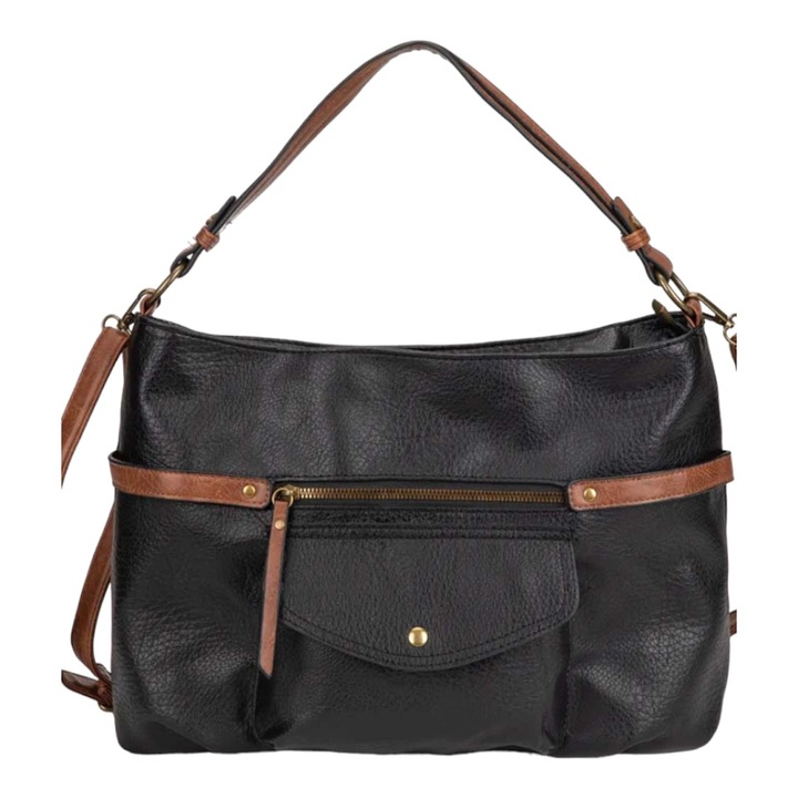 Alkalmi táska, ökológiai bőr, SNY23004, fekete