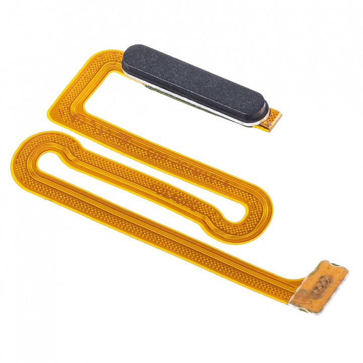 Buton microcontact On-Off cu senzor de amprenta compatibil cu Samsung Galaxy A12/A12 Nacho, Negru