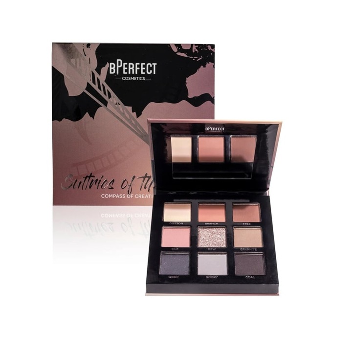 Paleta farduri pentru ochi BPerfect A kreativitás iránytűje Dél Suttries of the South, 13.5g