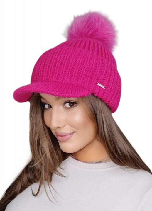 Caciula de dama Amarylis, marime Universala, culoare Roz zmeura