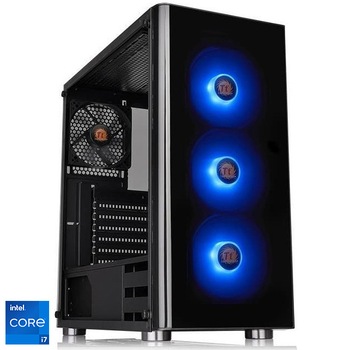 Sistem Desktop PC Gaming Serioux cu procesor Intel Core i7-14700KF pana la 5.60GHz, 32GB DDR5, 2TB SSD, GIGABYTE Radeon RX 7800 XT GAMING OC 16GB GDDR6, No OS, Negru