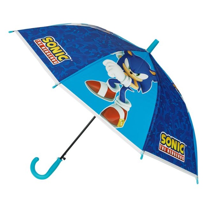 Umbrela de ploaie pentru copii, automata, model Sonic, 66cm, Albastru