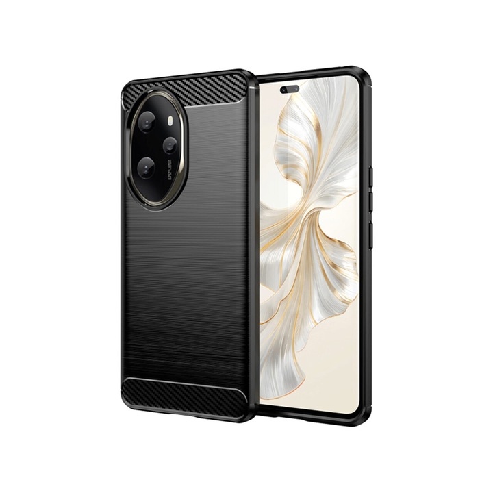 Honor 100 Pro Techsuit karbon szilikon fekete borító
