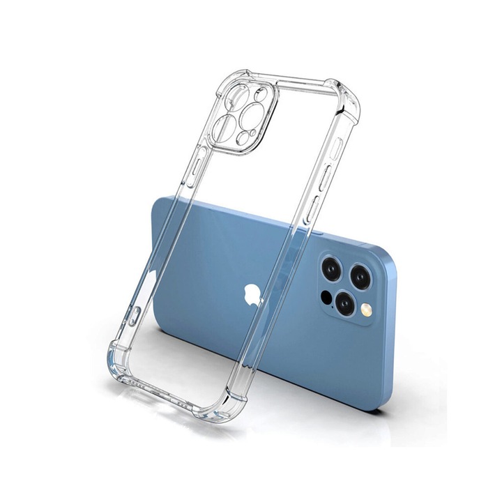 Калъф Techsuit Shockproof Силиконов Прозрачен за Apple iPhone 12 Pro Max
