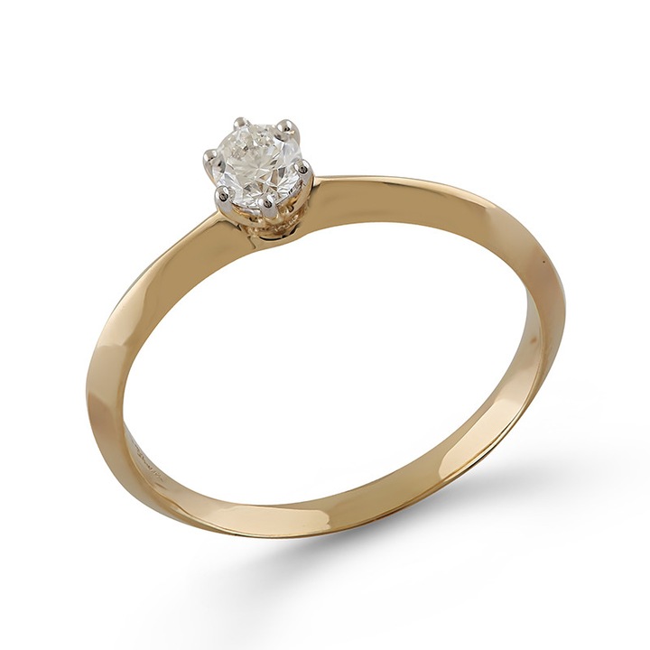 Inel Logodna Aur 18k Diamant BLANCO'S, RS0375-Y54, Marime 54