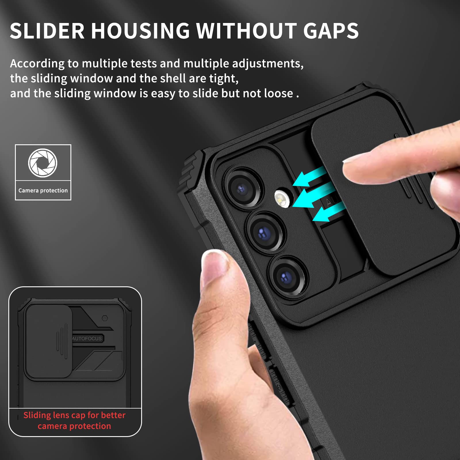 Husa protectie telefon, Termoplastic/Policarbonat, Pentru Samsung Galaxy A54 5G, Negru mat