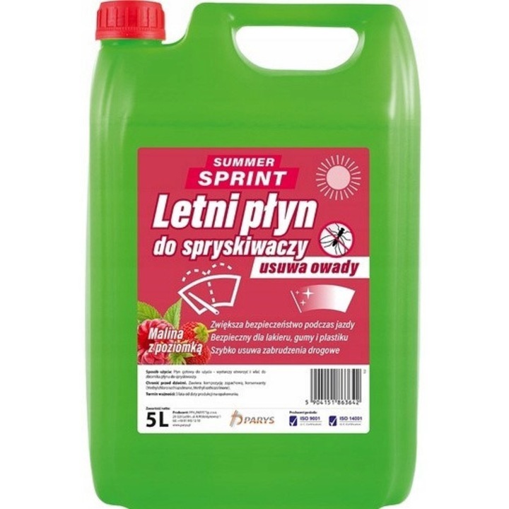 Течност за стъкла, Summer Sprint, Raspberry, 5л
