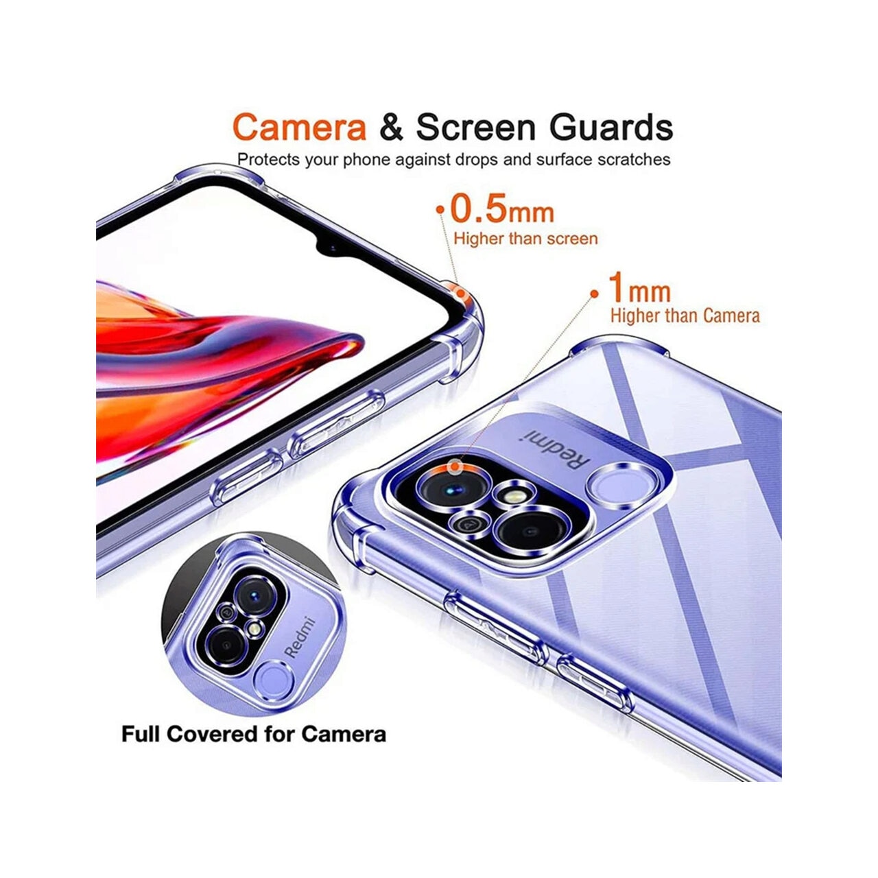 Husa pentru Xiaomi Redmi Note 11 Pro 4G / Note 11 Pro 5G / Note 12 Pro 4G - Techsuit Shockproof Clear Silicone - Clear