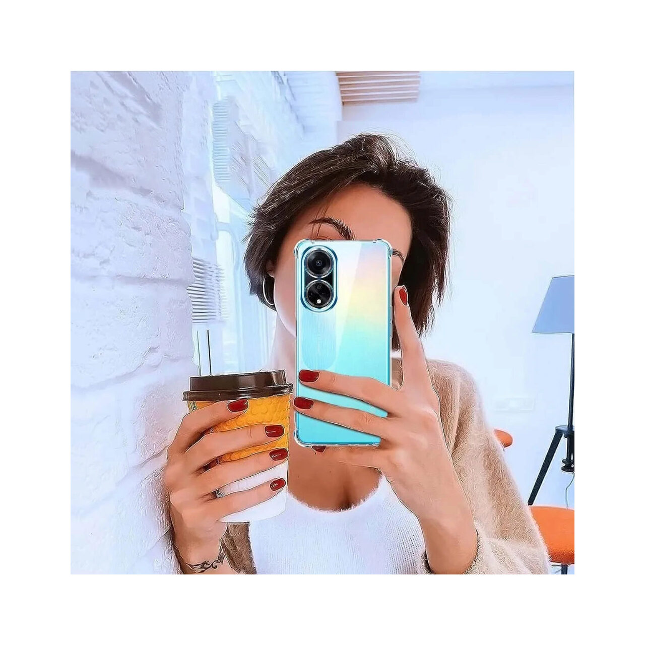 Husa pentru Oppo A98 5G Techsuit Shockproof Silicone Transparent