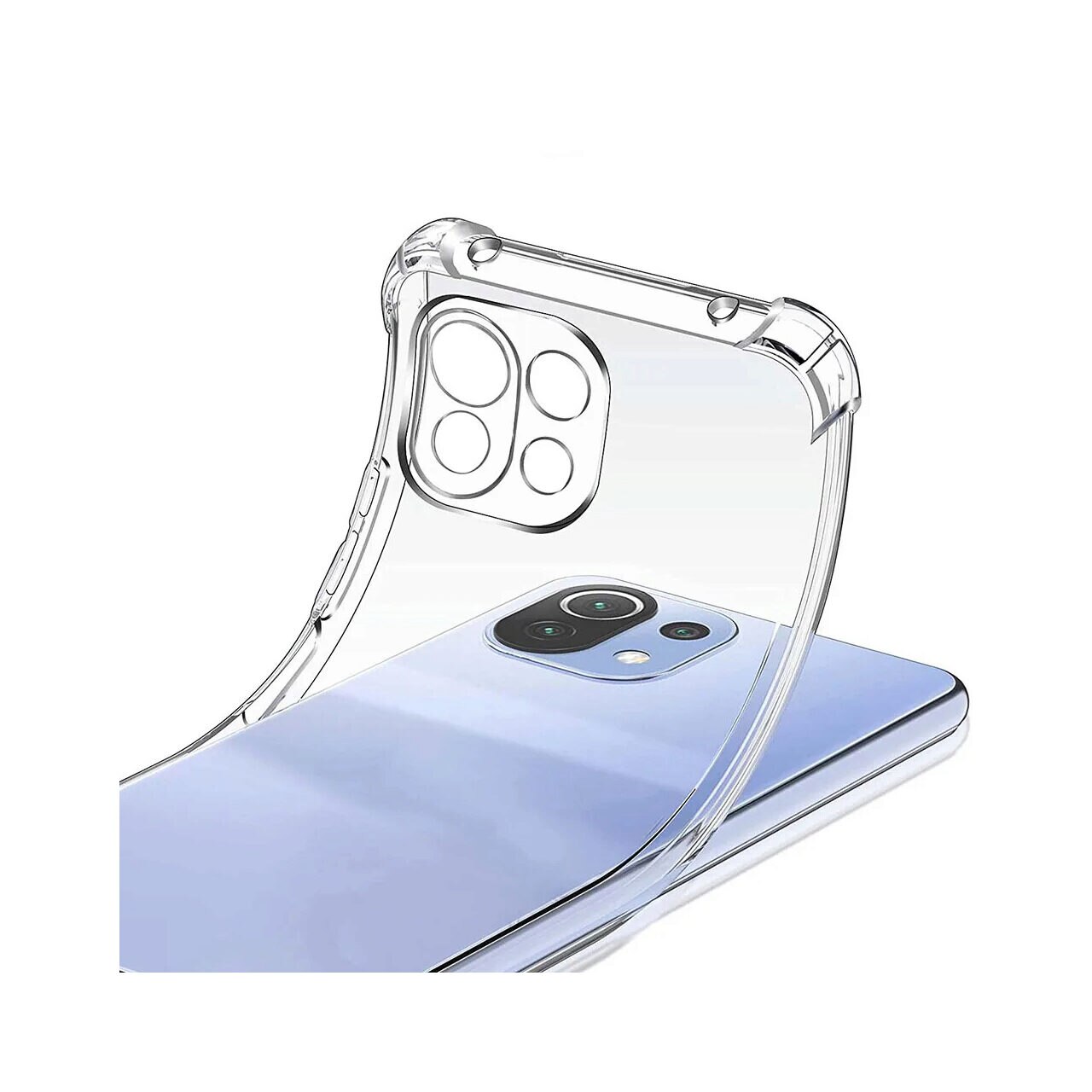 Husa pentru Xiaomi 11 Lite 5G NE / Mi 11 Lite 5G / 11 Lite, Techsuit, Shockproof Clear, Transparenta