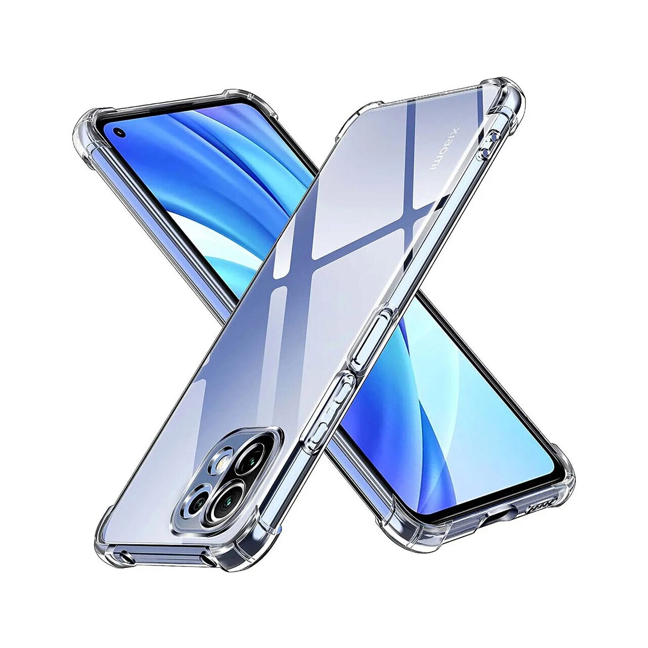 Husa pentru Xiaomi 11 Lite 5G NE / Mi 11 Lite 5G / 11 Lite, Techsuit, Shockproof Clear, Transparenta