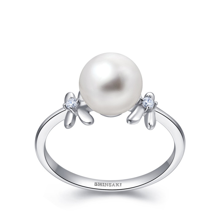Inel Argint 925 Perla Cultura, CZ SHINSAKI, PS171154R-CZ-SSA-54, Marime 54