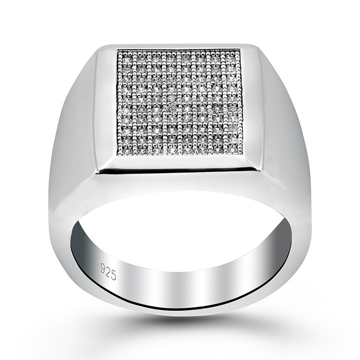 Inel Argint 925 CZ CARLA M, O10566W-57, Marime 57