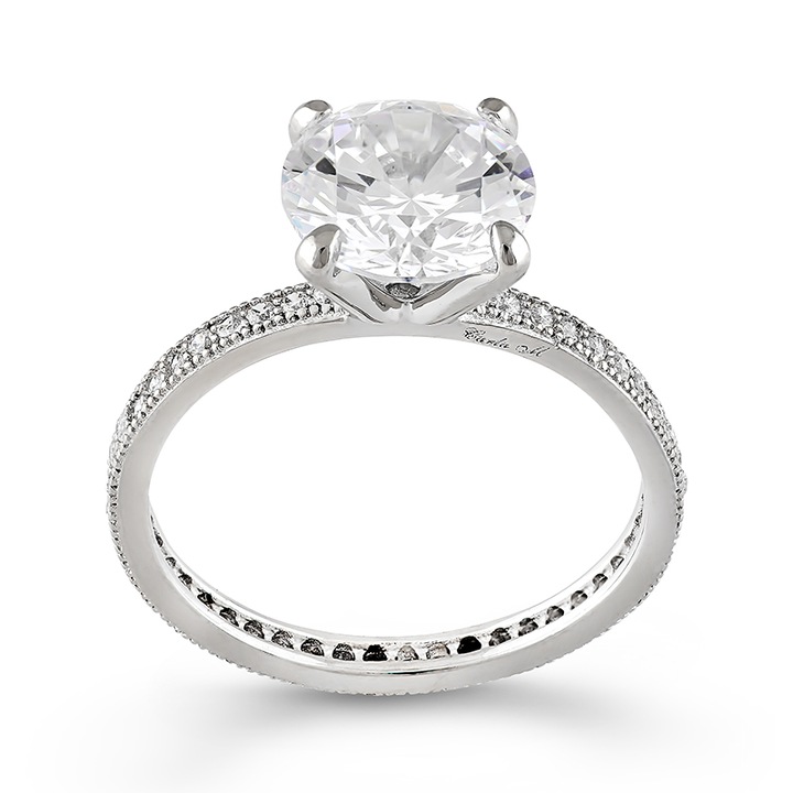 Inel Logodna Argint 925 CZ CARLA M, O10365W-53, Marime 53