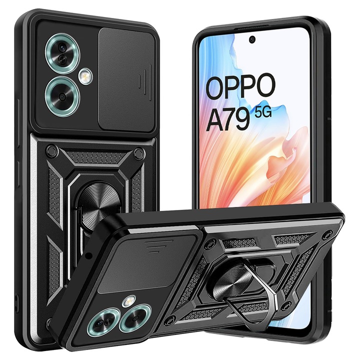 Калъф за Oppo A79 5G, Techsuit CamShield Series, черен