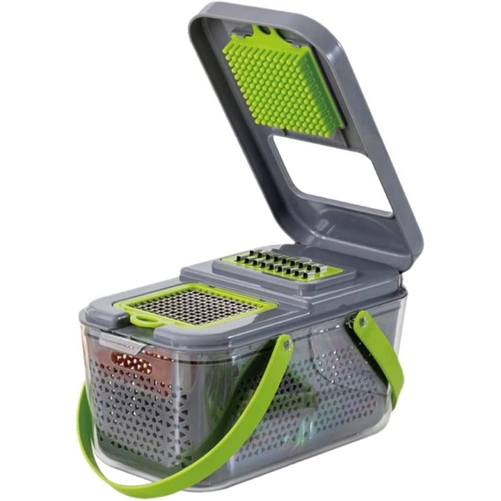 Taietor de legume multifunctional, 22 piese, toaca legume si fructe, model JD-3112