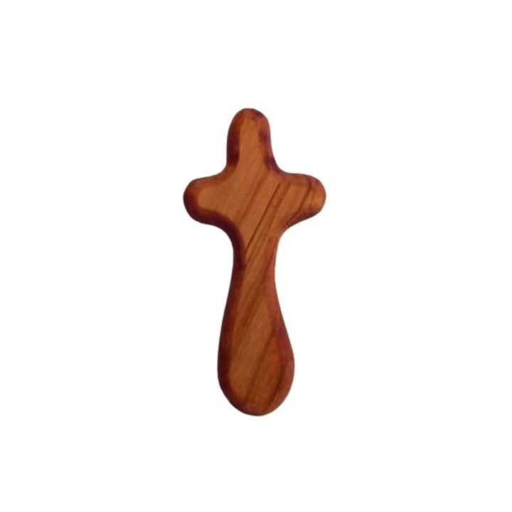 Cruce Pentru Rugaciune, Comfort/Holding Cross, Realizata Din Lemn, natur, 9.5x4.5 cm