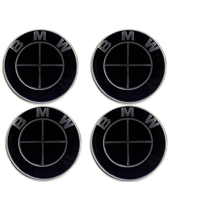 4 db BMW kerékvédő készlet, fekete, 68mm