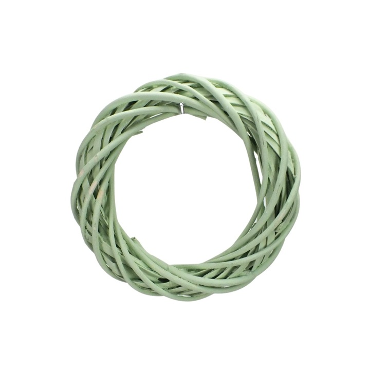 Coroana virgula verde pastel 20cm