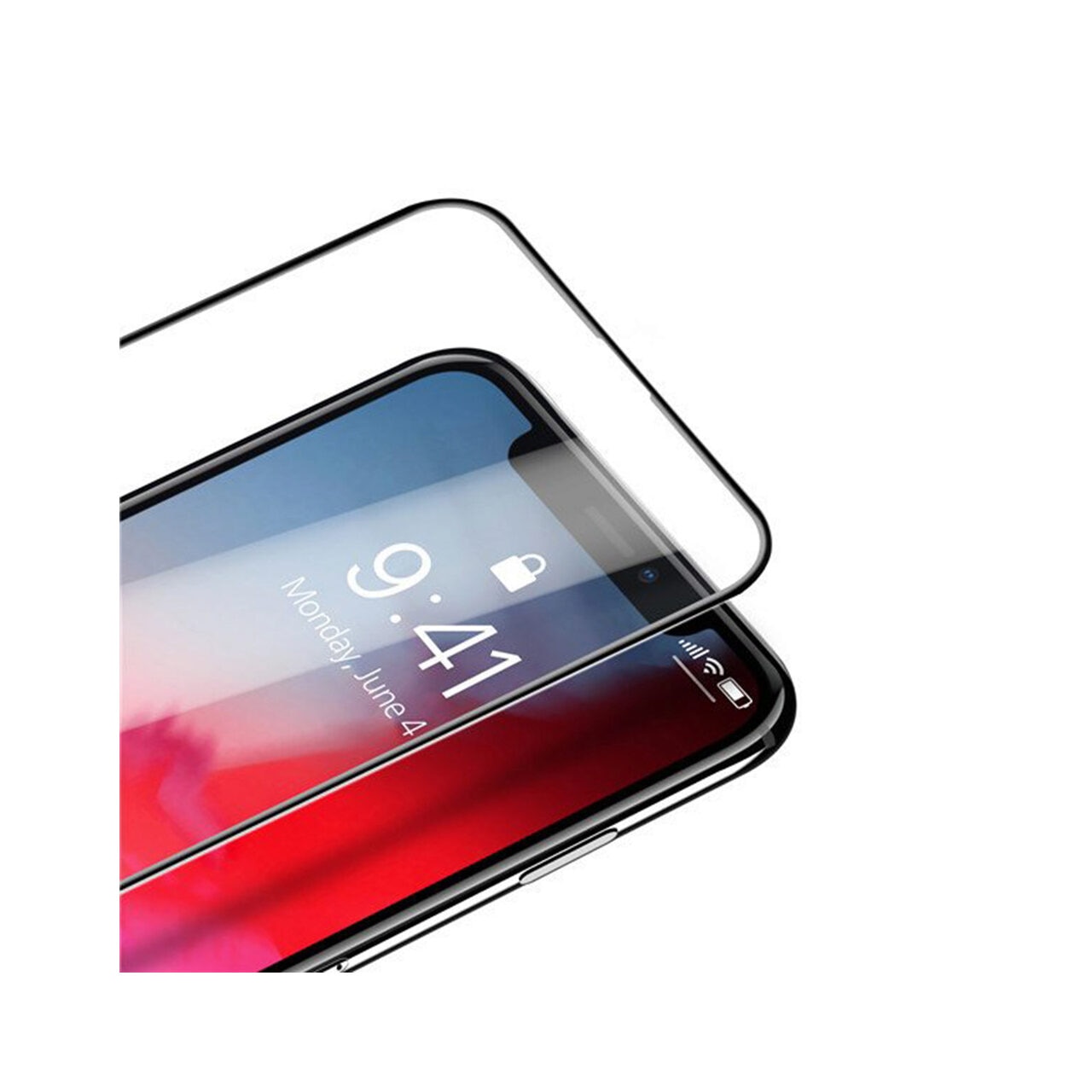 Folie pentru Honor X6a - Dux Ducis Tempered Glass - Black