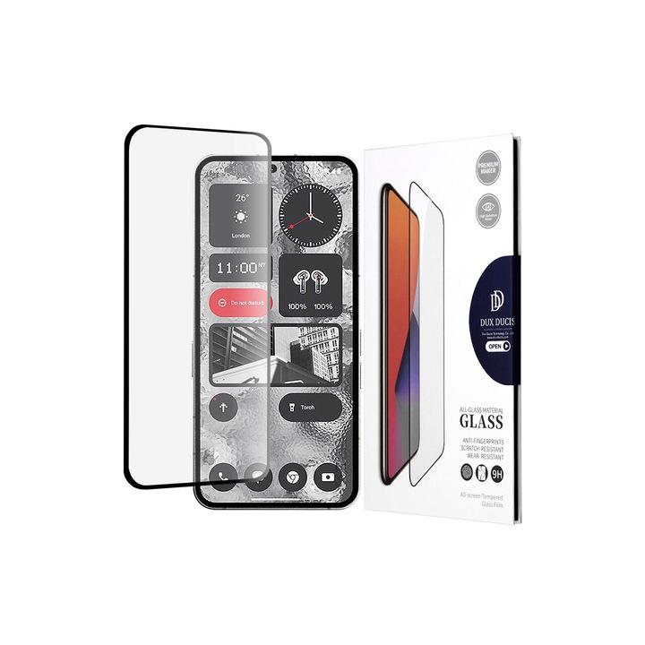Folie pentru Nothing Phone (2) - Dux Ducis Tempered Glass - Black