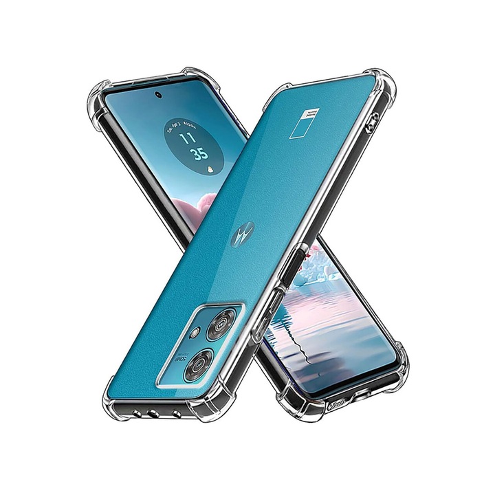Панел за Motorola Edge 40 Neo Techsuit, Удароустойчив, Силиконов, Прозрачен