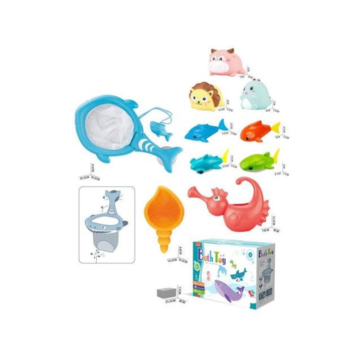 Magic Toys Pancsoló cápa fürdőjátékszett kiegészítőkkel