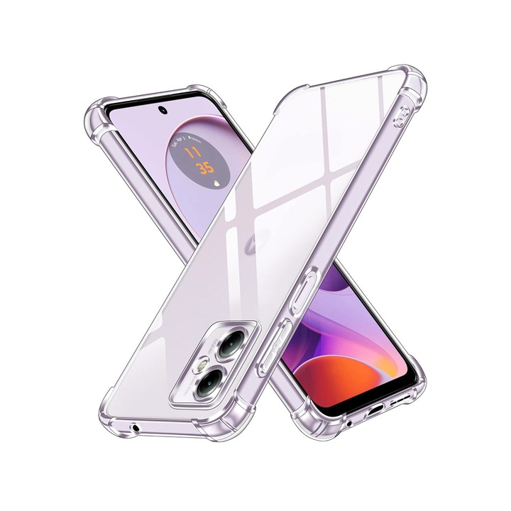 Husa pentru Motorola Moto G14 Techsuit Shockproof Silicone Transparent