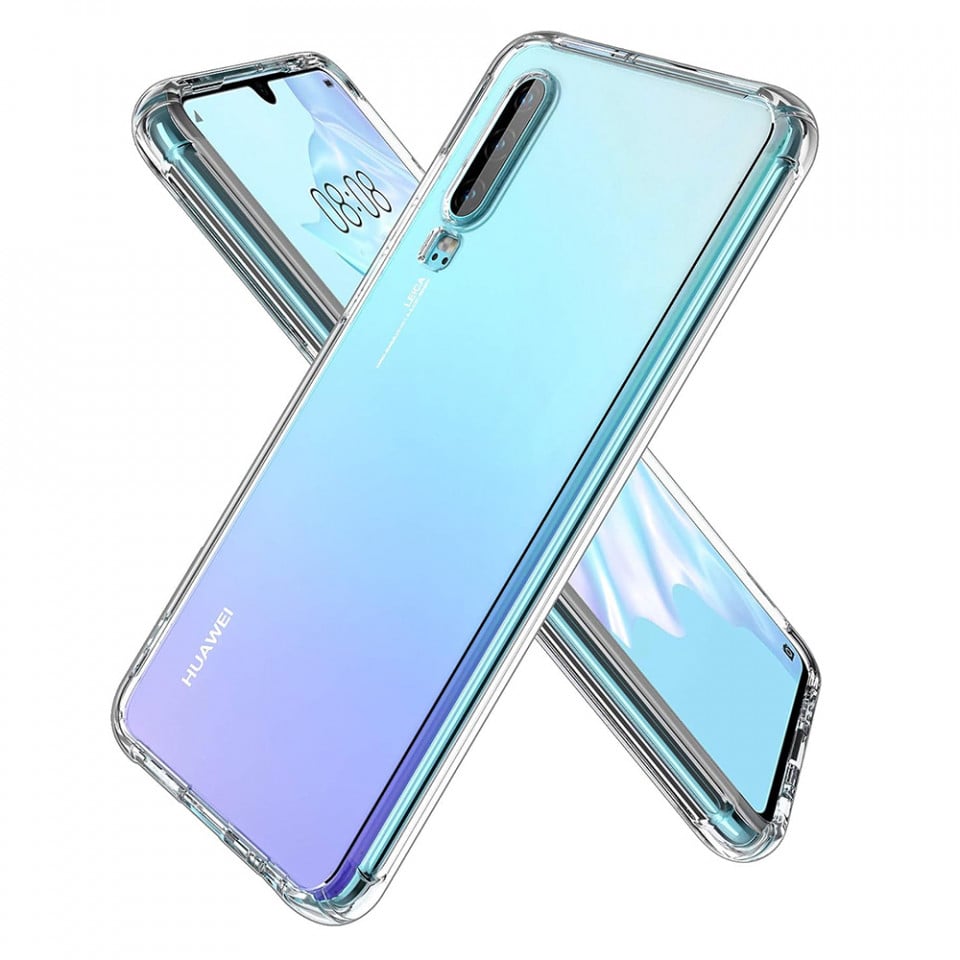 Husa pentru Huawei P30 Techsuit Shockproof Silicone Transparent