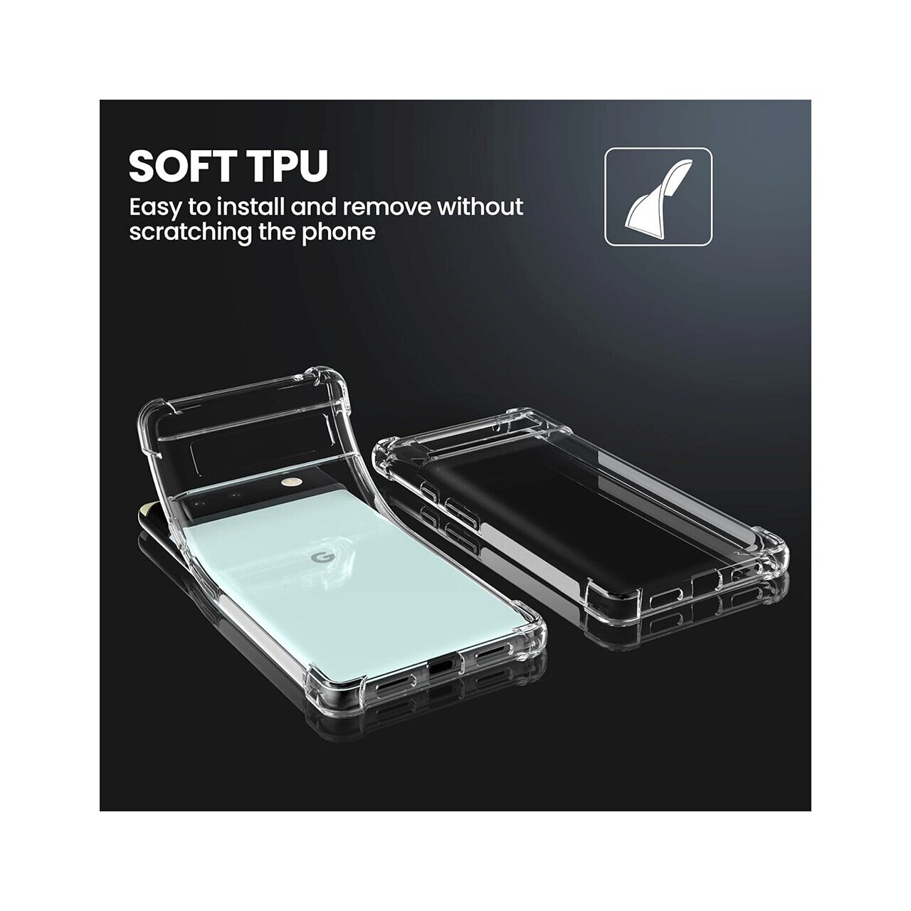 Husa pentru Google Pixel 6 Pro - Techsuit Shockproof Clear Silicone - Clear