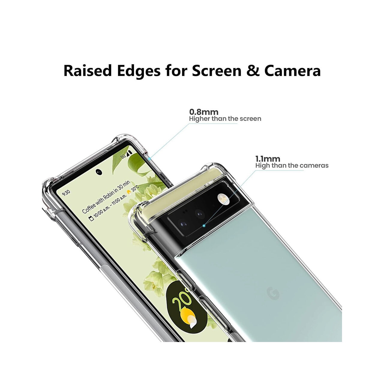 Husa pentru Google Pixel 6 Pro - Techsuit Shockproof Clear Silicone - Clear
