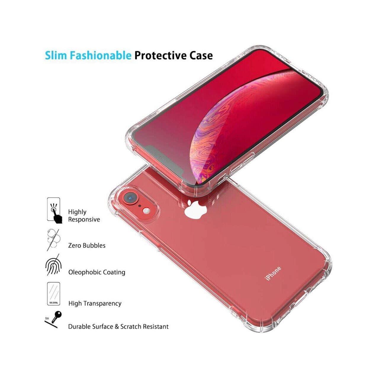 Husa pentru Apple iPhone XR Techsuit Shockproof Silicone Transparent
