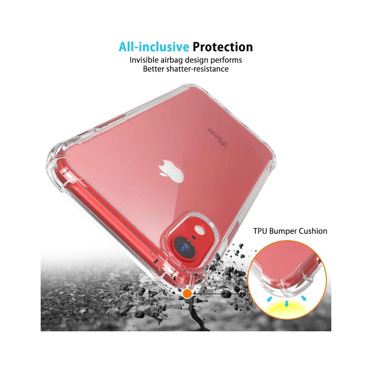Husa pentru Apple iPhone XR Techsuit Shockproof Silicone Transparent