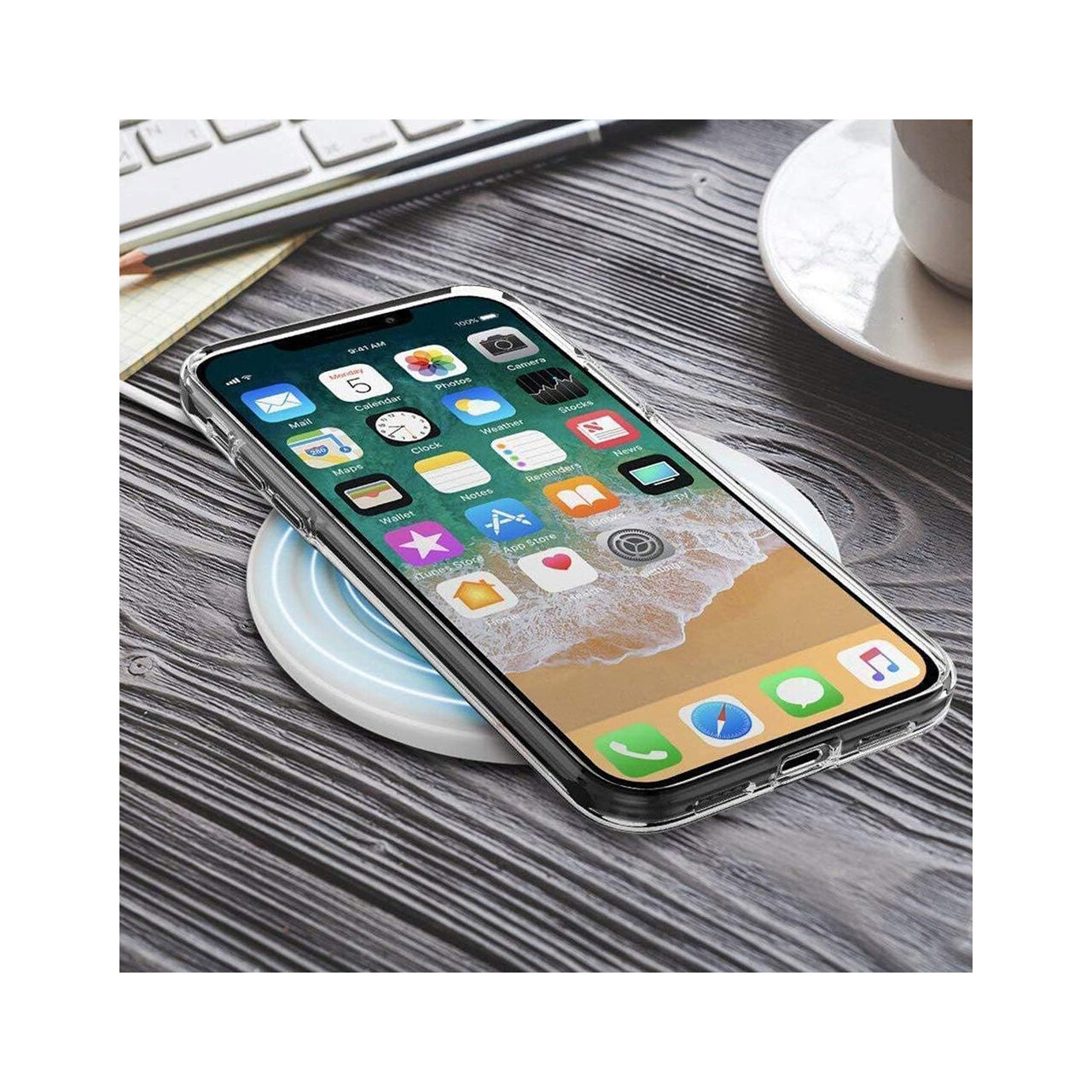 Husa pentru Apple iPhone XR Techsuit Shockproof Silicone Transparent