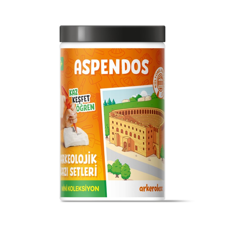 Arkerobox - Mini set arheologic educational si puzzle 3D, Aspendos