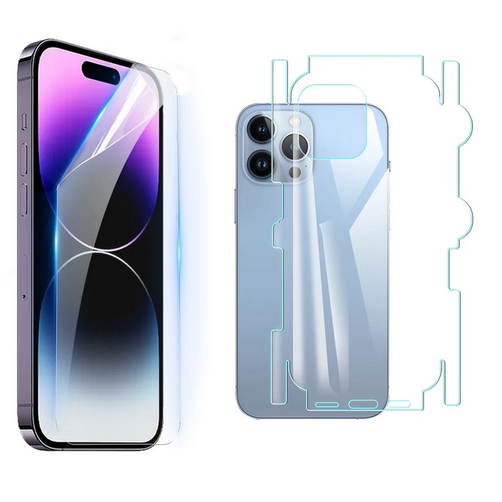 Хидрогелно защитно фолио за екран и гръб за Apple iPhone 15 Pro Max