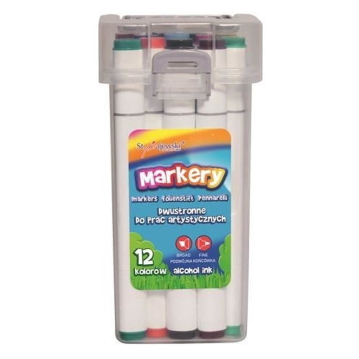 Комплект от 12 маркера, St.Majewski, Multicolor