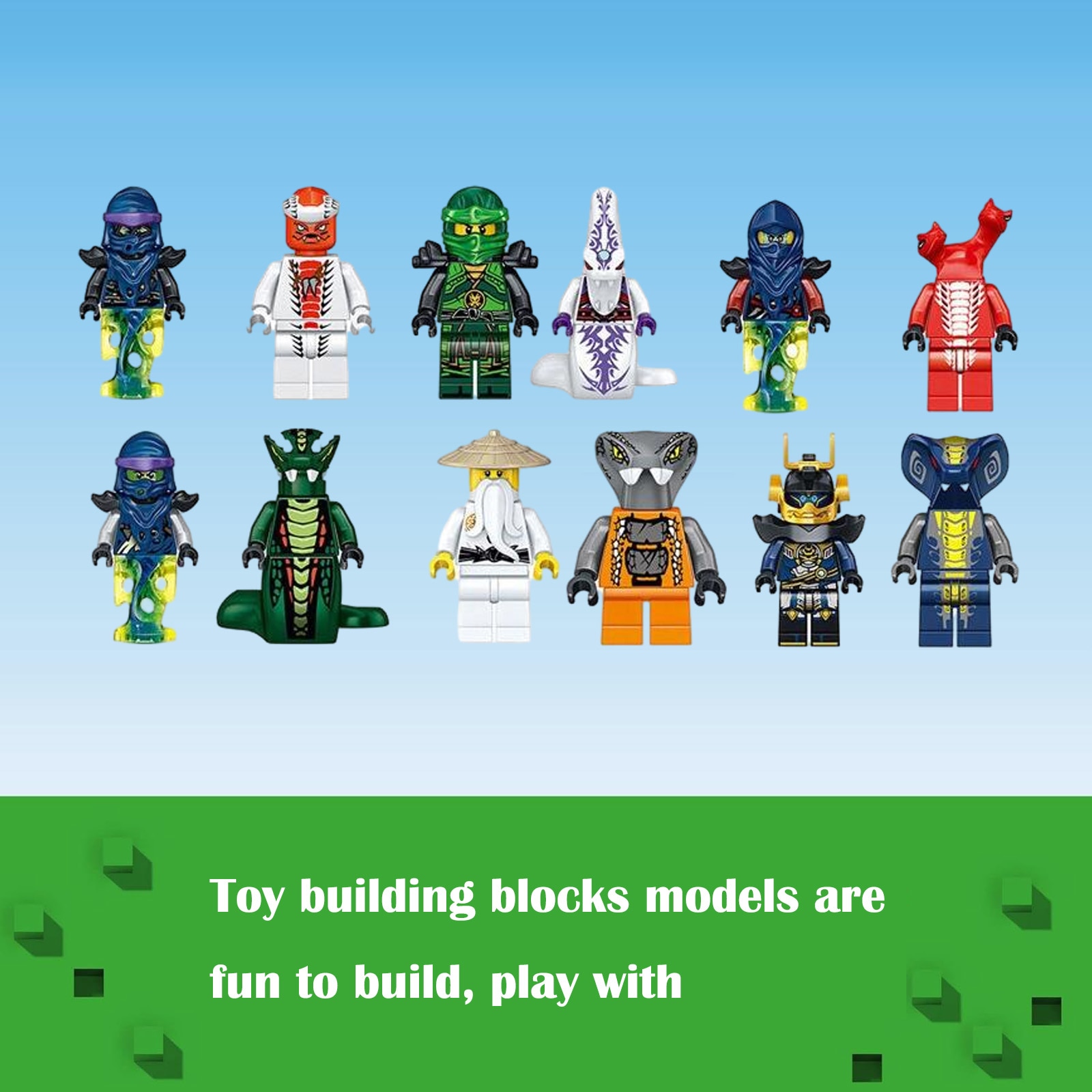 Set 24 blocuri de constructie asamblate, Axroad Mall, Seria