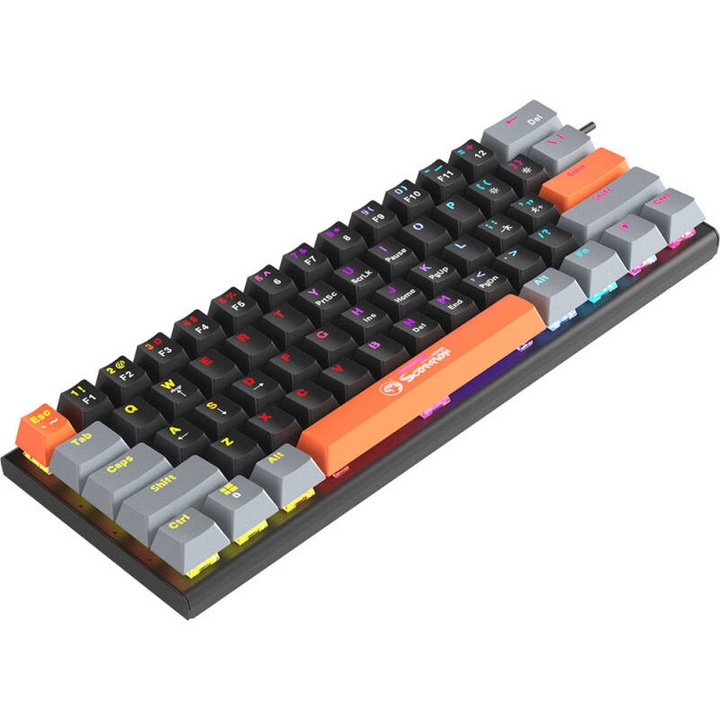 Tastatura Gaming Marvo KG903 RGB Red Switch Mecanica