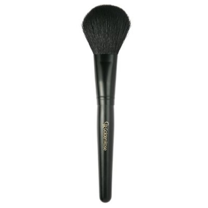 Pensula pentru pudra, Golden Rose, Sintetic, Negru